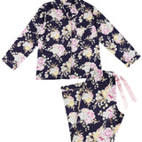 Twilight Floral Cotton Viscose Pyjama Set | Women's Winter Pyjamas | Magnolia Lounge Australia