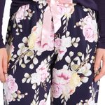 Twilight Floral Cotton Viscose Classic Pyjama Pant  | Women's Winter Pyjama Pants | Magnolia Lounge Australia
