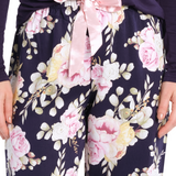 Twilight Floral Cotton Viscose Classic Pyjama Pant  | Women's Winter Pyjama Pants | Magnolia Lounge Australia