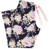 Twilight Floral Cotton Viscose Classic Pyjama Pant  | Women's Winter Pyjama Pants | Magnolia Lounge Australia