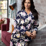 Twilight Floral Cotton Viscose Pyjama Set | Women's Winter Pyjamas | Magnolia Lounge Australia
