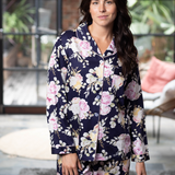 Twilight Floral Cotton Viscose Pyjama Set | Women's Winter Pyjamas | Magnolia Lounge Australia