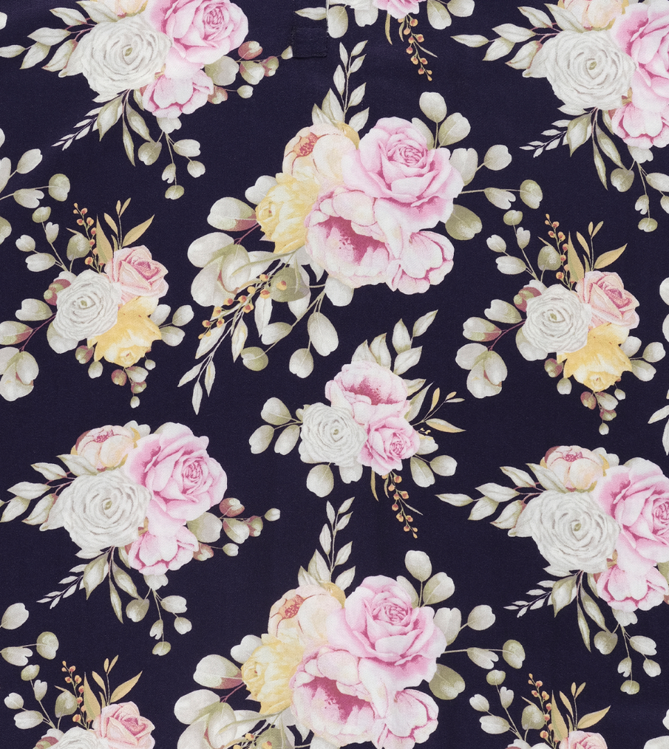Twilight Floral Cotton Viscose Pyjama Set | Women's Winter Pyjamas | Magnolia Lounge Australia