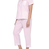 Valencia Stripe Cotton ⅞ Pyjama Set