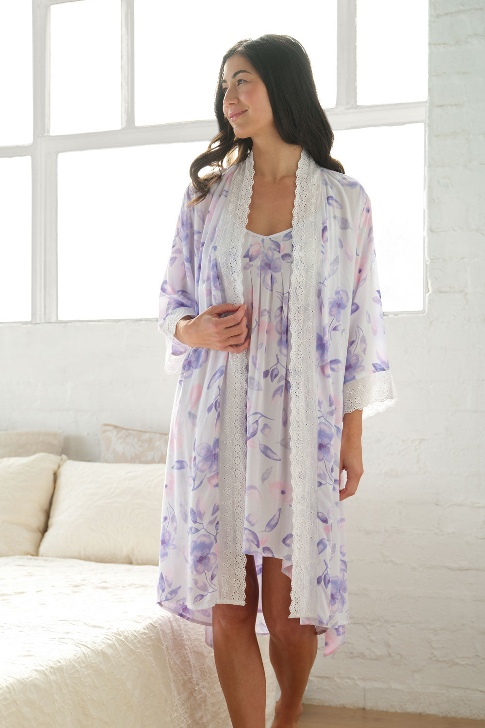 Women's Summer Floral Rain Dressing Gown | Magnolia Lounge Australia