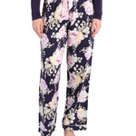 Twilight Floral Cotton Viscose Classic Pyjama Pant  | Women's Winter Pyjama Pants | Magnolia Lounge Australia