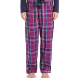 Dusk Check Flannelette Cotton Pyjama Pants | womens winter pyjama pants | Magnolia Lounge Australia