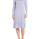 Dawn Paisley Bamboo Elastane Henley Winter Nightie | Magnolia Lounge Australia