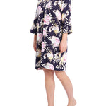 Twilight Floral Cotton Viscose Nightdress | Winter Nighties | Magnolia Lounge Australia