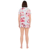 Tranquil Floral Viscose Shortie Pyjama Set