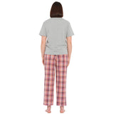 Sunset Gingham Slouch Tee and Seersucker Pyjama Set