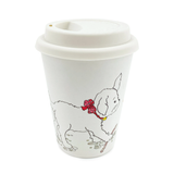 Alice with Dog Reusable Bamboo Coffee Cup