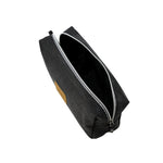 Black Extra Large Canvas Cosmetic Bag Magnolia Lounge Australia