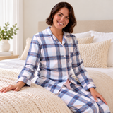 Blue Horizon Flannelette Cotton Pyjama Set
