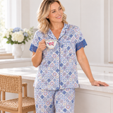 Capri Tile Bamboo Cool Pyjama Set