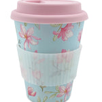 Floral Reusable Bamboo Coffee Cup Young Spirit