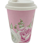 Floral Reusable Bamboo Coffee Cup Young Spirit