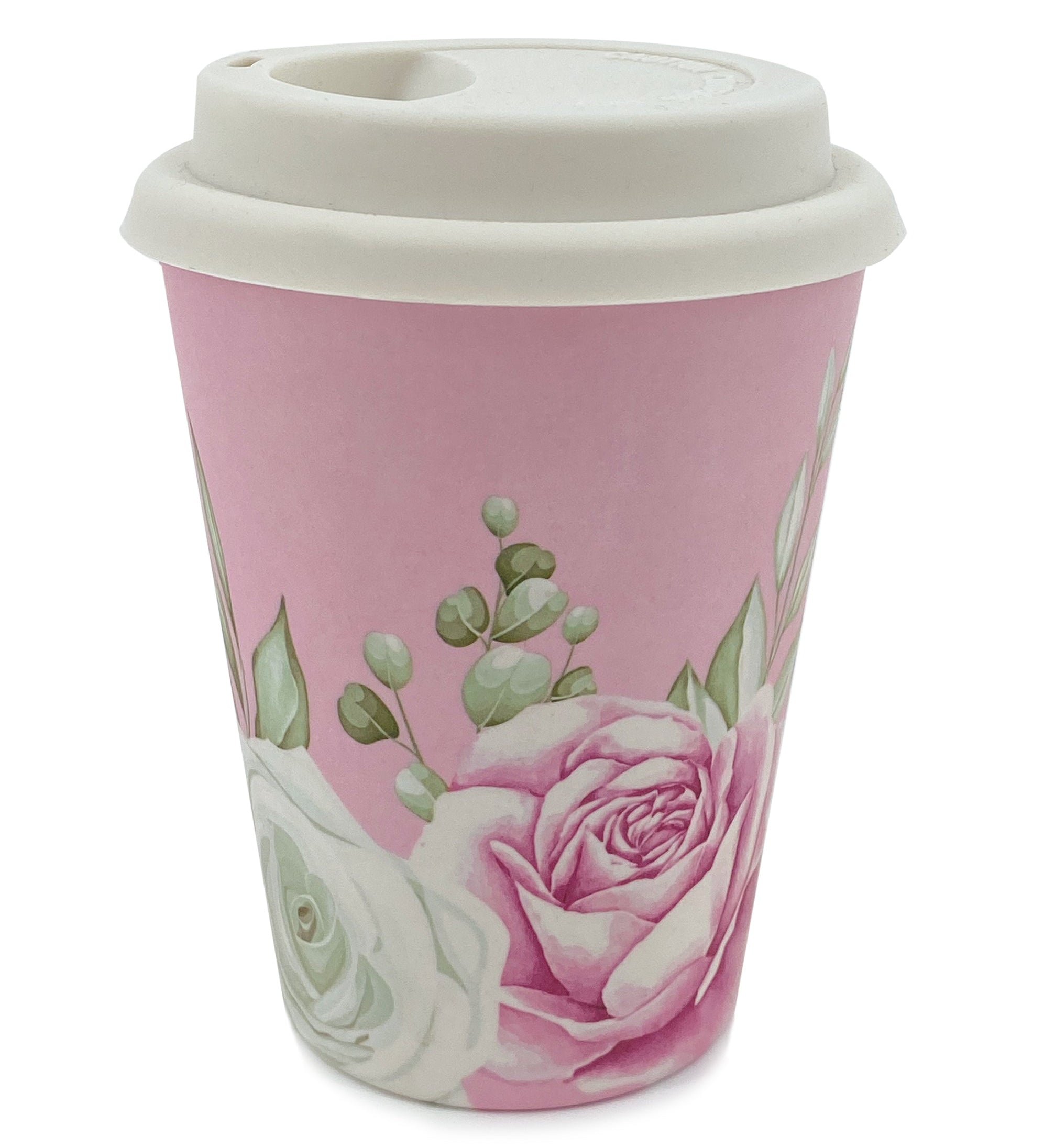 Floral Reusable Bamboo Coffee Cup Young Spirit
