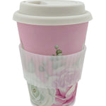 Floral Reusable Bamboo Coffee Cup Young Spirit