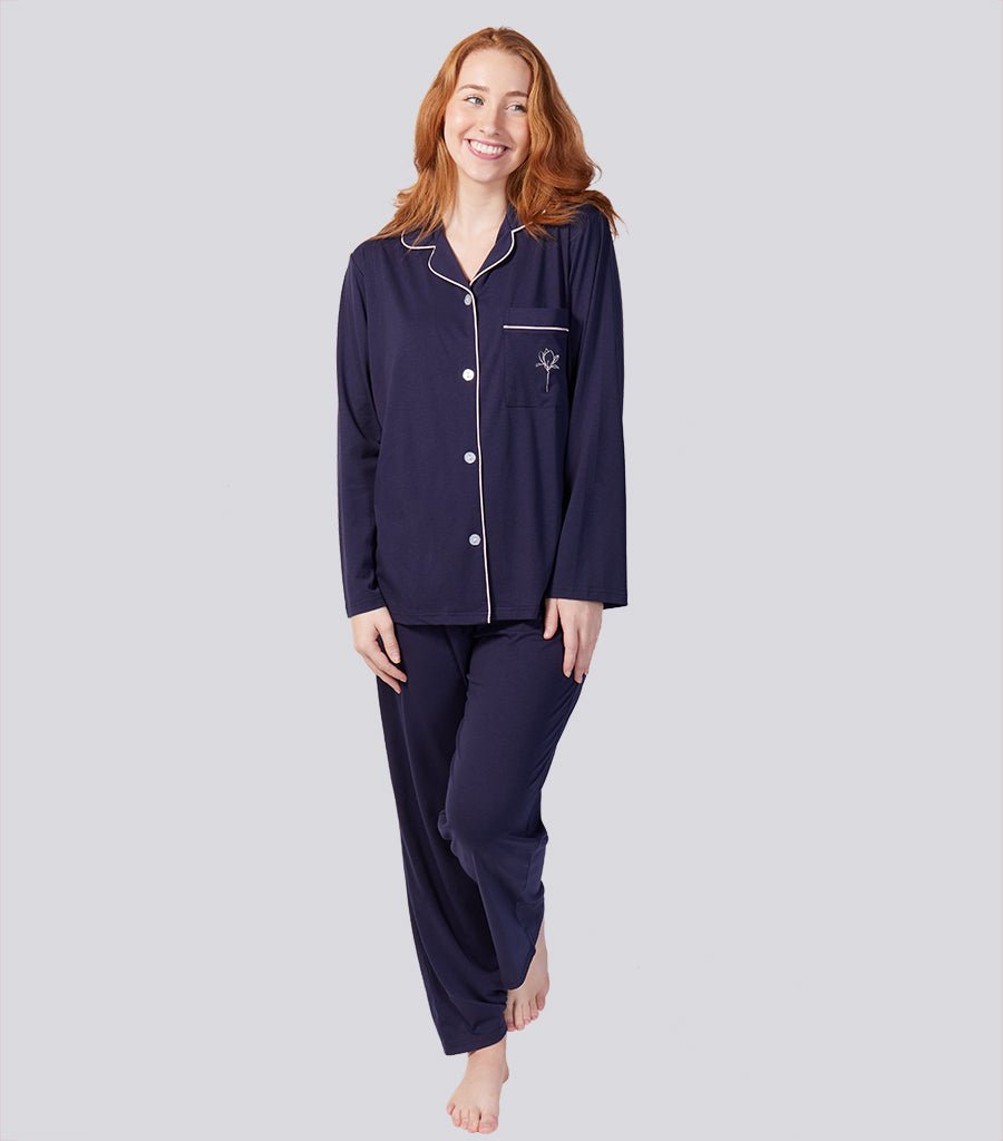 Magnolia Basics Classic Pyjama Set Magnolia Lounge