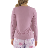 Mauve Hues Bamboo Elastane Twist Tee
