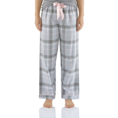 Moss Check Flannelette Cotton Pyjama Pant