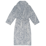 Sage Shawl Collar Velveteen Fleece Dressing Gown