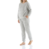 Silver Lux Sherpa Fleece Lounge Set