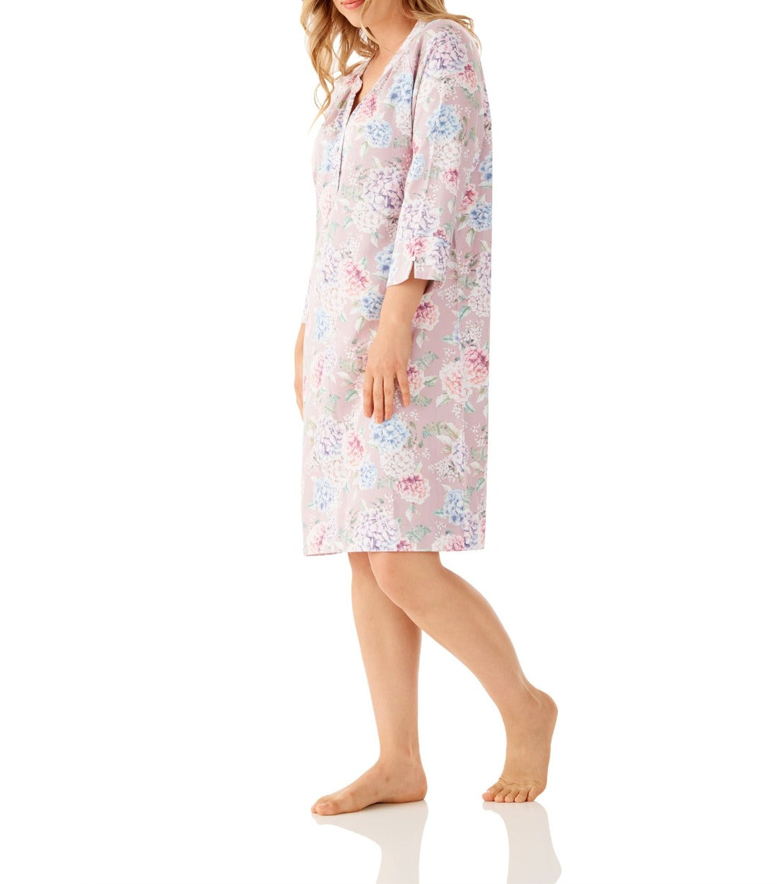 Ariana Floral Viscose Cotton Nightie Magnolia Lounge