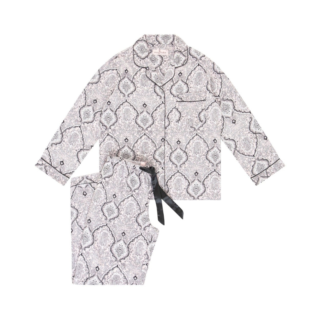 Women's Viscose Cotton Sateen Winter Pyjama Set | Shiva Viscose Cotton Pyjama Set | Magnolia Lounge Sleepwear Australia