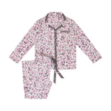 Jasmine Floral Viscose Elastane Classic Pyjama Set | Best Moisture Wicking Pyjamas Australia