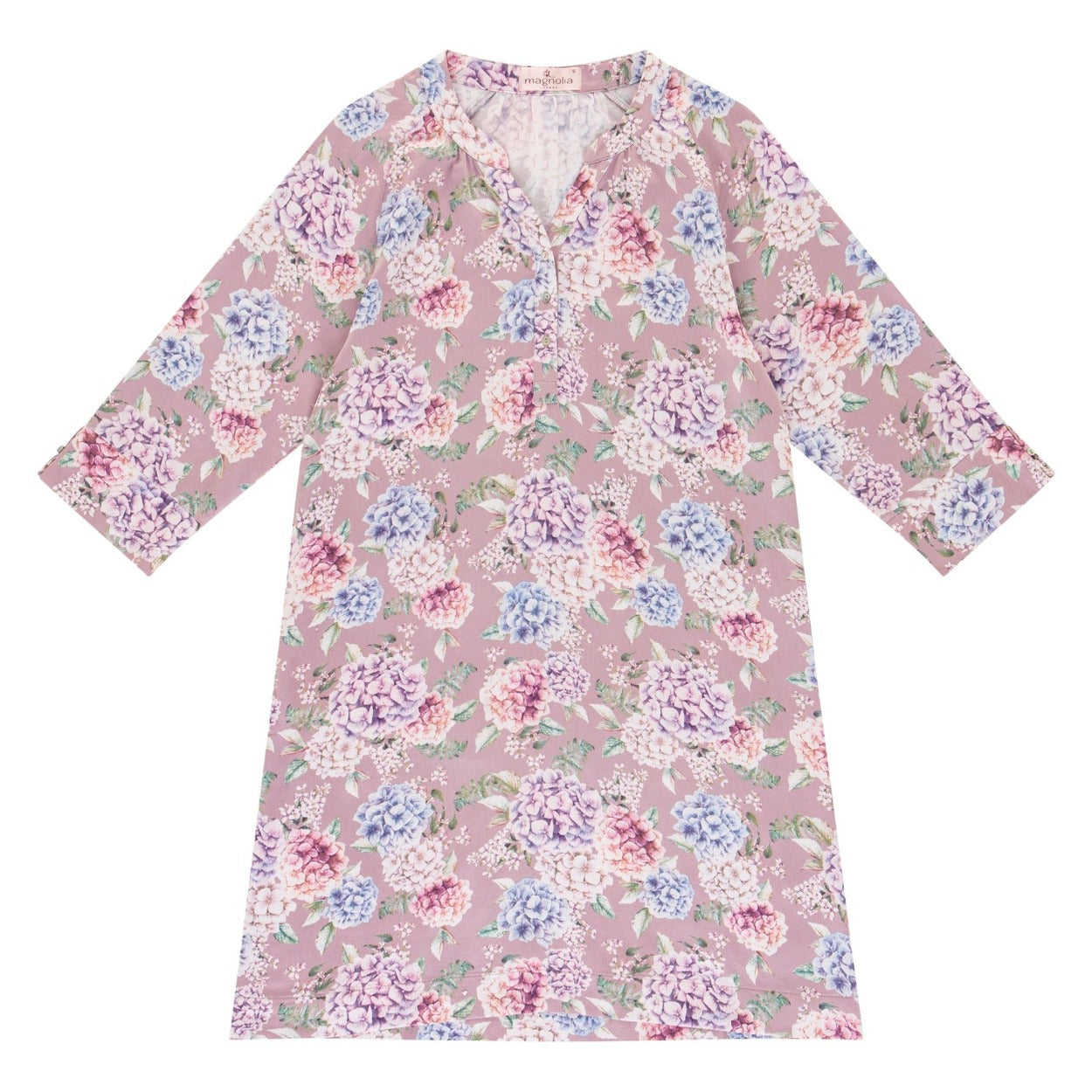 Ariana Floral Viscose Cotton Nightie Magnolia Lounge