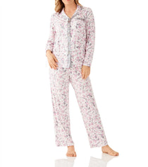 Jasmine Floral Viscose Elastane Classic Pyjama Set | Best Moisture Wicking Pyjamas Australia