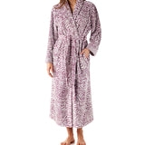 Women’s winter dressing gown | Raspberry Shawl Collar Fleece Dressing Gown | Magnolia Lounge Australia