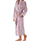 Women’s winter dressing gown | Raspberry Shawl Collar Fleece Dressing Gown | Magnolia Lounge Australia