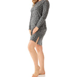 Samira Spot Cotton Jersey Long Sleeve Nightie | Ladies Sleepwear | Magnolia Lounge 