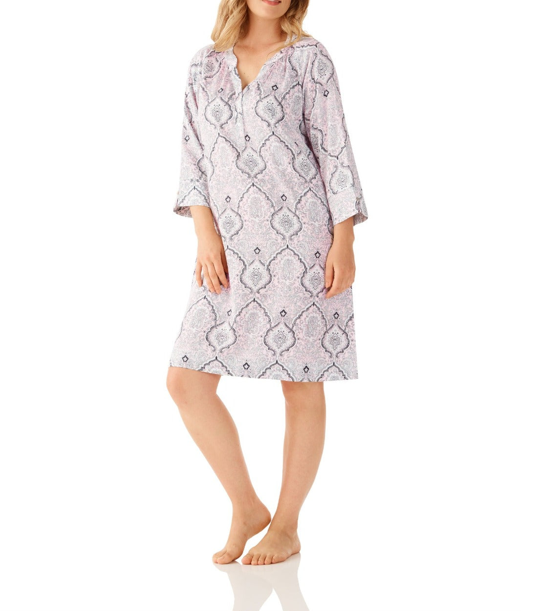 Shiva Viscose Cotton Winter Nightie | Magnolia Lounge Sleepwear Australia