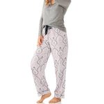 Charcoal Henley Tee and Shiva Viscose Cotton Pant Pyjama Set | Women's Winter Pyjama Sets | Magnolia Lounge Australia