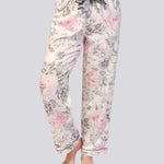 Winter Floral Viscose Cotton Classic Pyjama Pant Magnolia Lounge