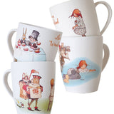 Alice In Wonderland Bamboo Mugs of 2 Young Spirit