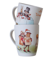 Alice In Wonderland Bamboo Mugs of 2 Young Spirit