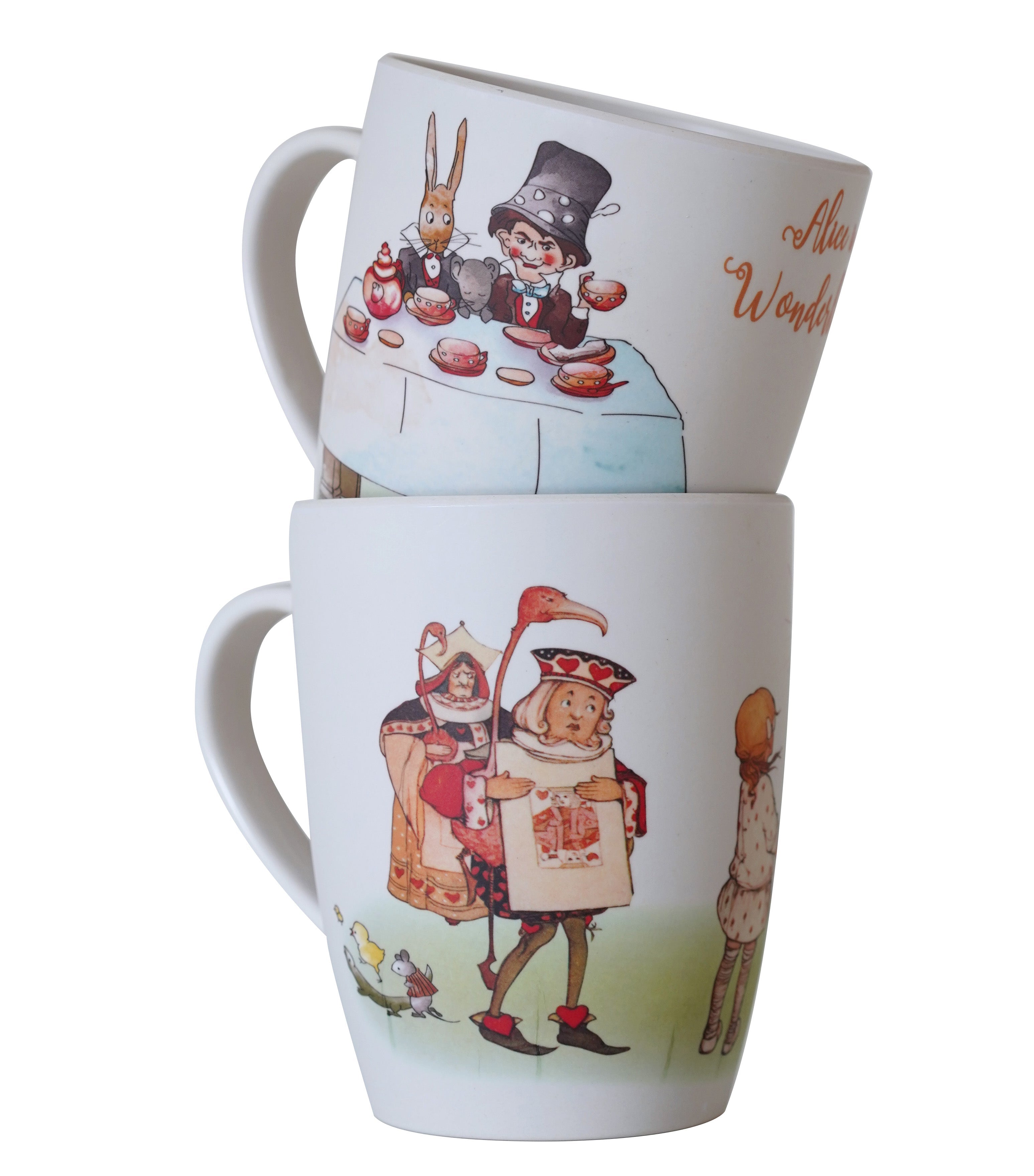 Alice In Wonderland Bamboo Mugs of 2 Young Spirit