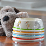 Alice in Wonderland Bamboo Pet Bowls Set of 2 Young Spirit