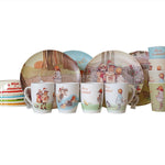 Alice in Wonderland Bamboo Pet Bowls Set of 2 Young Spirit