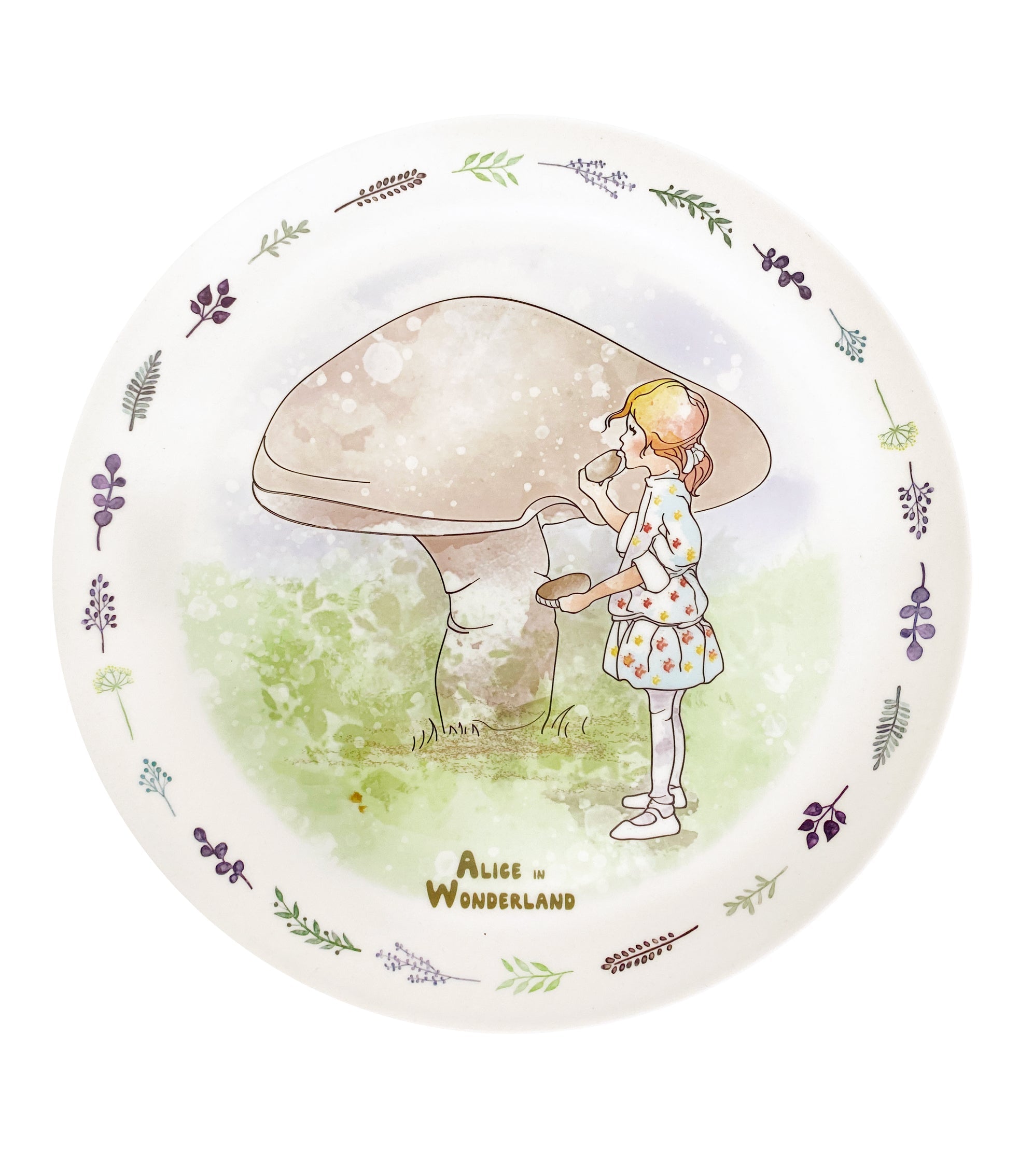 Alice in Wonderland Bamboo Plate Set Young Spirit