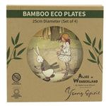 Alice in Wonderland Bamboo Plates (Set of 4) Young Spirit