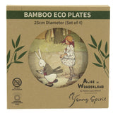 Alice in Wonderland Bamboo Plates (Set of 4) Young Spirit