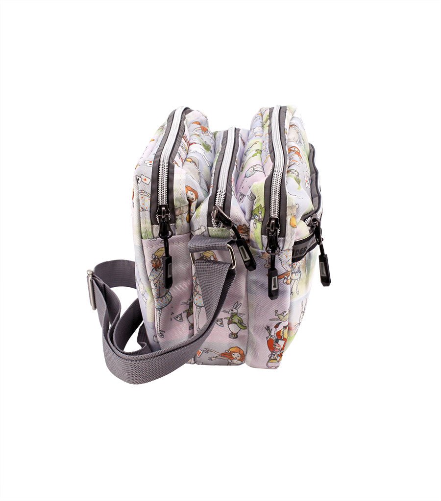 Alice In Wonderland Canvas Crossbody Shoulder Bag Young Spirit