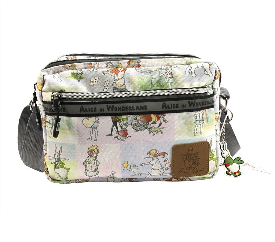 Alice In Wonderland Canvas Crossbody Shoulder Bag Young Spirit