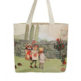 Alice In Wonderland Canvas Daily Tote Shopping Bag Young Spirit